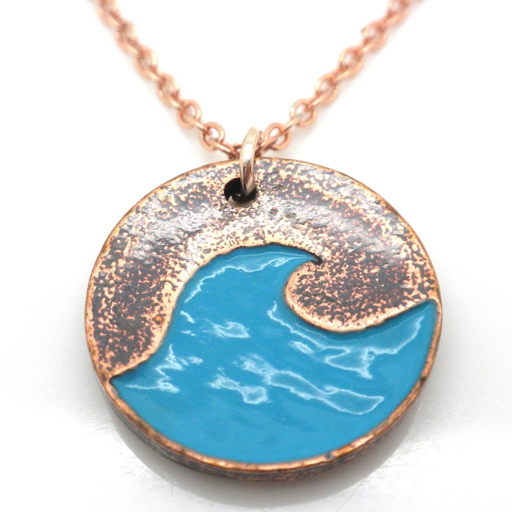 Blue Wave #Bluewave Pendant Handmade Necklace